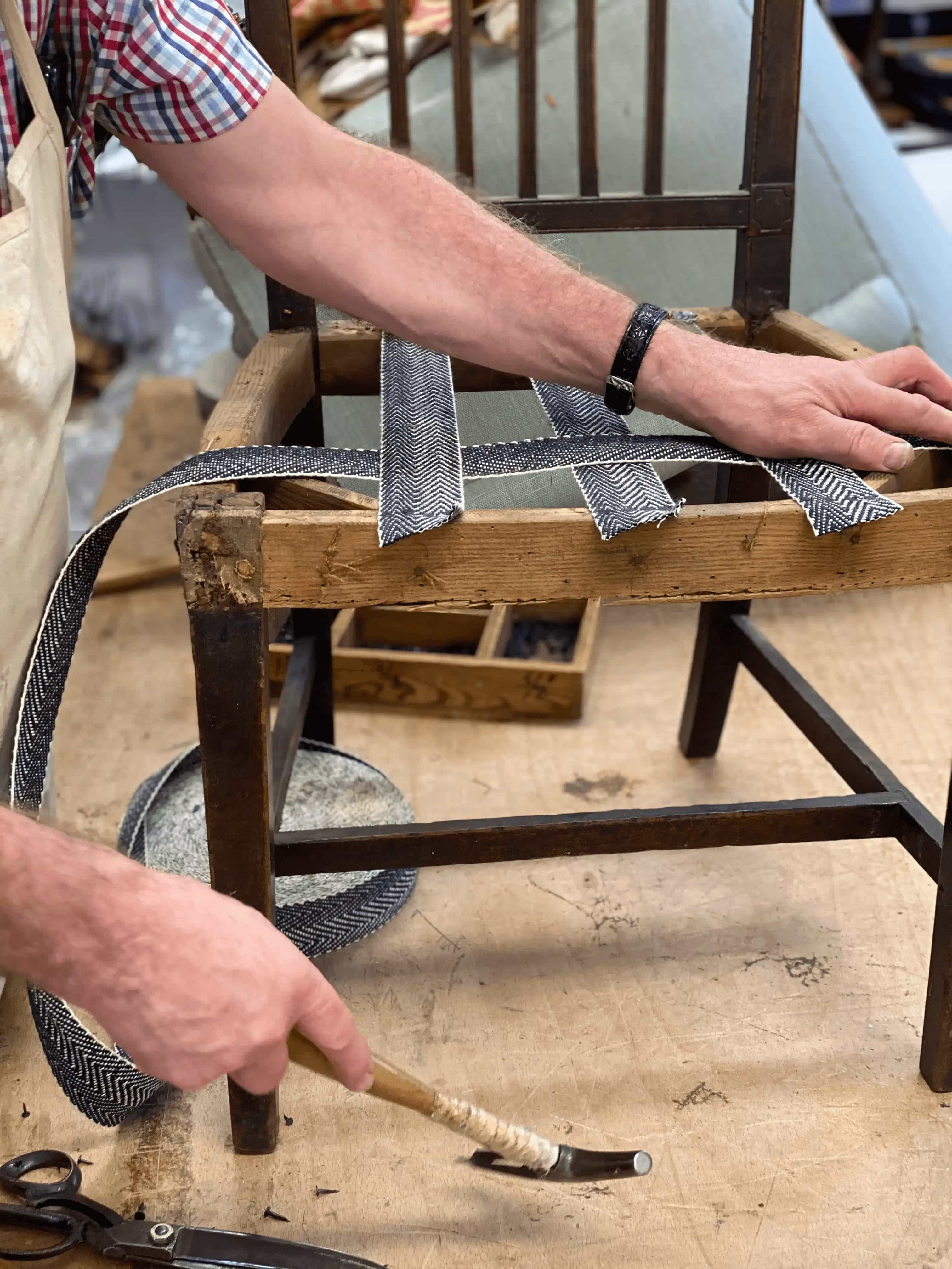 Traditional upholstery skills